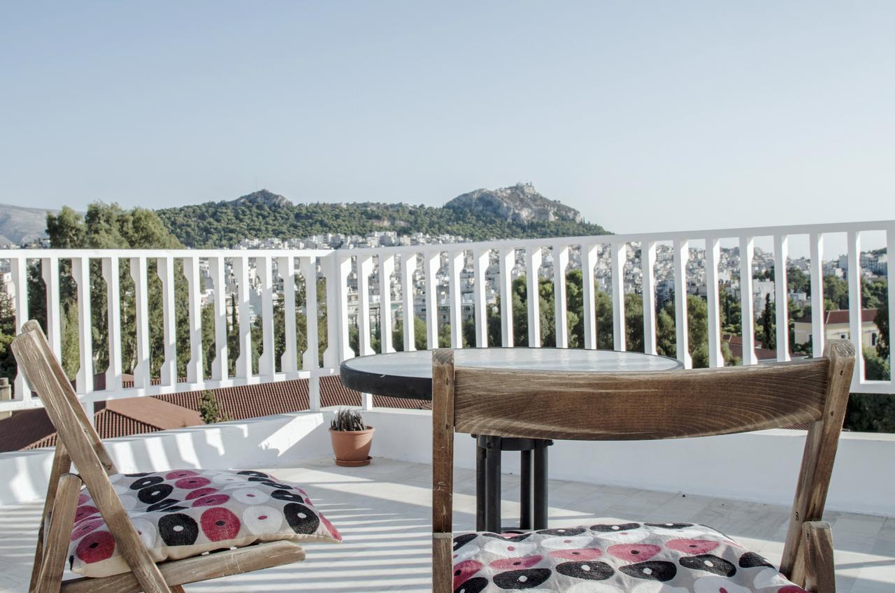 Ferienwohnung Top Floor Studio With Endless View Athen Exterior foto