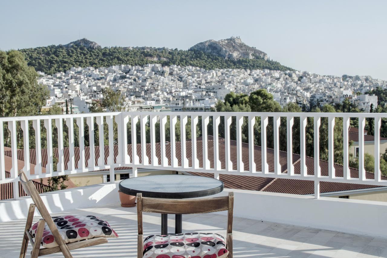 Ferienwohnung Top Floor Studio With Endless View Athen Exterior foto