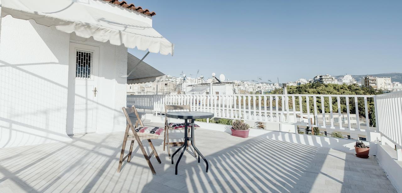Ferienwohnung Top Floor Studio With Endless View Athen Exterior foto